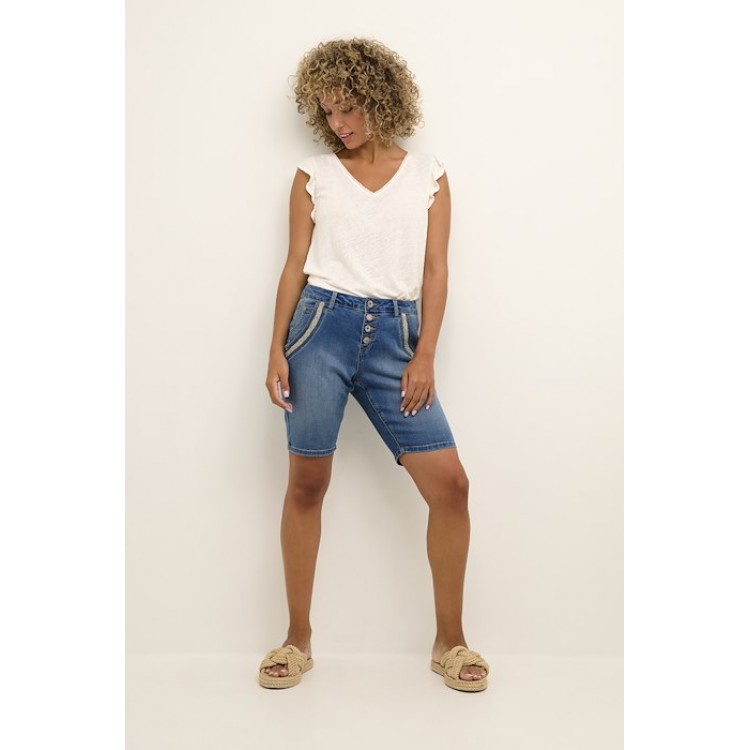 Cream Holly Shorts Indigo Blue Denim
